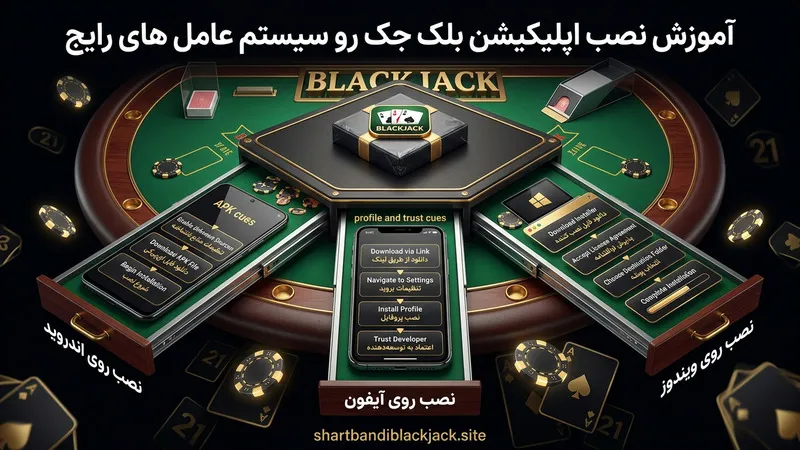 آموزش نصب اپلیکیشن بلک جک رو سیستم عامل های رایج